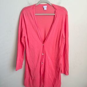 Chico’s Semi-sheer Women’s Cardigan Sweater 2=L